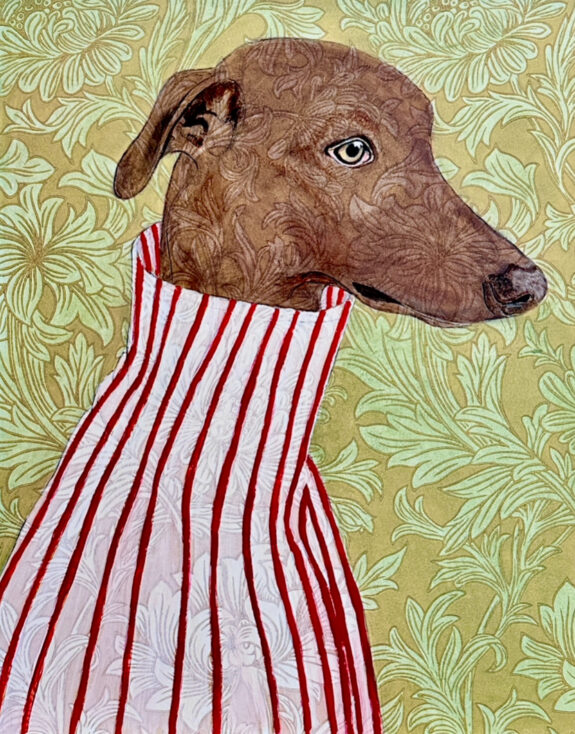 CICLÈE TRYK , Williammorris , kvindelig kunstner #dogart, Jeanette Elmelund #contemporaryart, #cphvibes, #kunstsamler, #yellowvibes, #vogue, #Artlightcph, Bagerstræde, Kunst til salg, originalart, retrovibesl , popart, mode